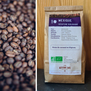 Café du Mexique Bio et décaféiné en grains