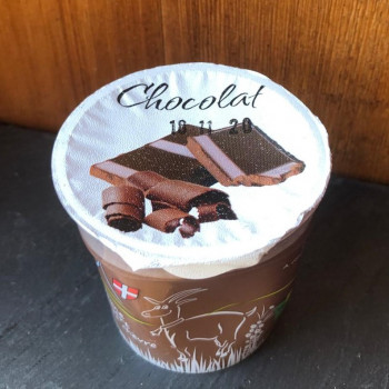 Dessert au lait de chèvre et chocolat