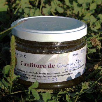 Confiture concombre, citron et cannelle