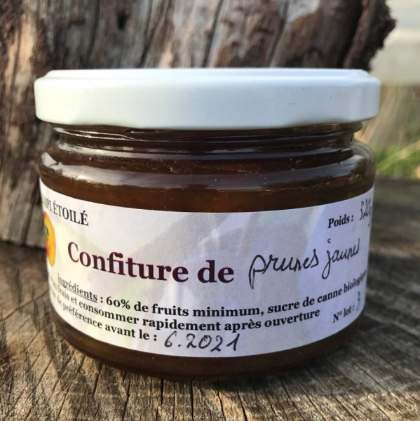 Confiture prune jaune