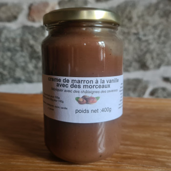 Crème de marron vanillée et ses morceaux